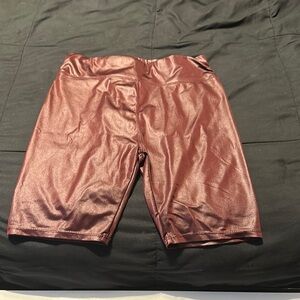 New Mix Women's Shiny Brown Bike Shorts